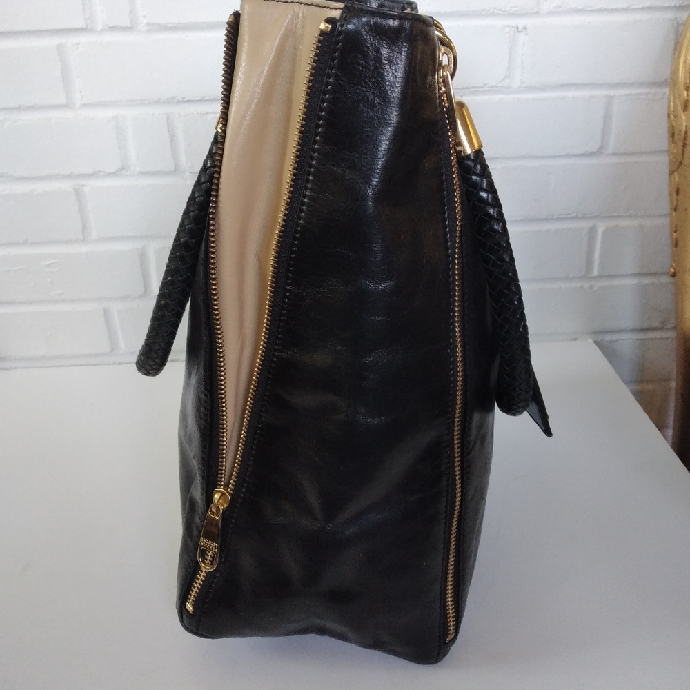 Badgley Mischka Tote black leather - Picture 3 of 7